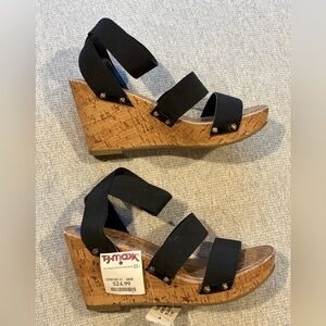 NWT Esprit Freedom Cork Wedge Sandals